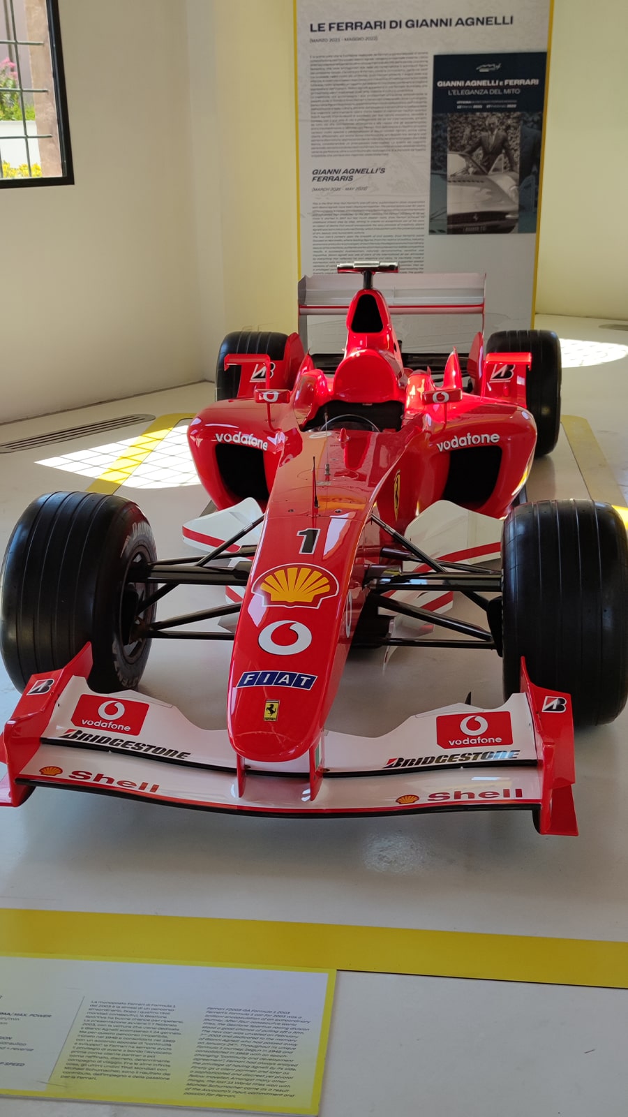 Ferrari Museum in Italien. Das Formel 1 Fahrzeug